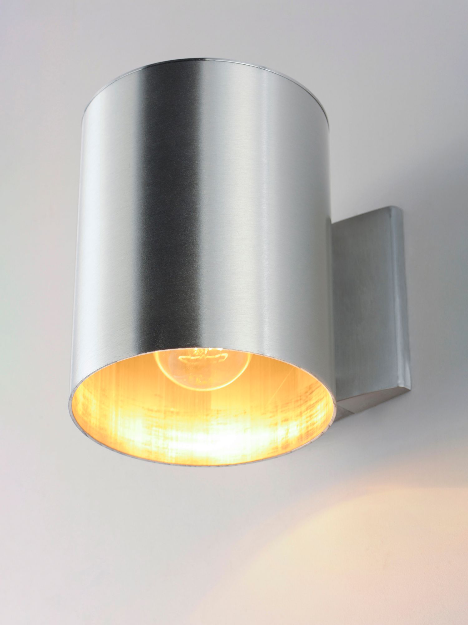 Image 3 Outpost 1-Light 7.25"H LED Outdoor Wall Sconce - Brushed Aluminum more views