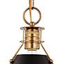 Thumbnail4 of Outpost; 1 Light; Large Pendant; Matte Black with Burnished Brass more views