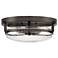 Outpost 14 3/4" Wide Palladian Bronze 3-Light Ceiling Light