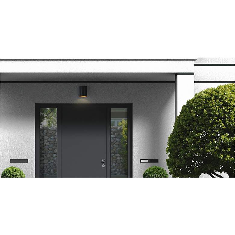 Image 3 Outpost 7 1/4" High Black Dark Sky LED Outdoor Wall Light more views
