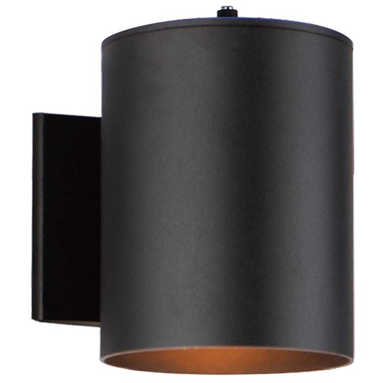 Image 1 Outpost 7 1/4" High Black Outdoor Wall Light