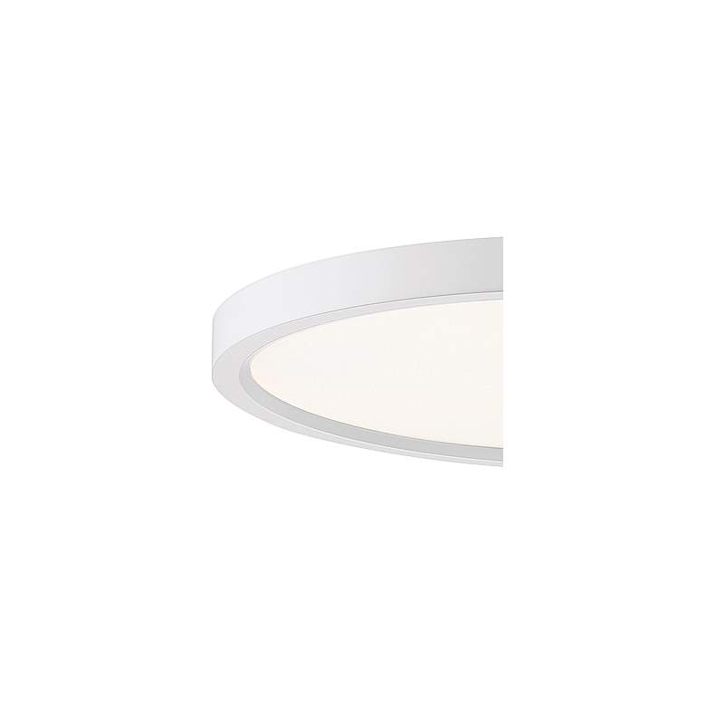 Image 2 Outskirt LED 15in Flush Mount in White more views