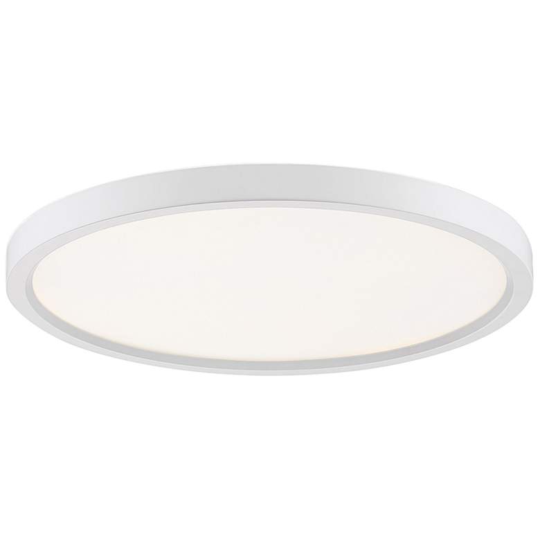 Image 3 Outskirt LED 15in Flush Mount in White more views
