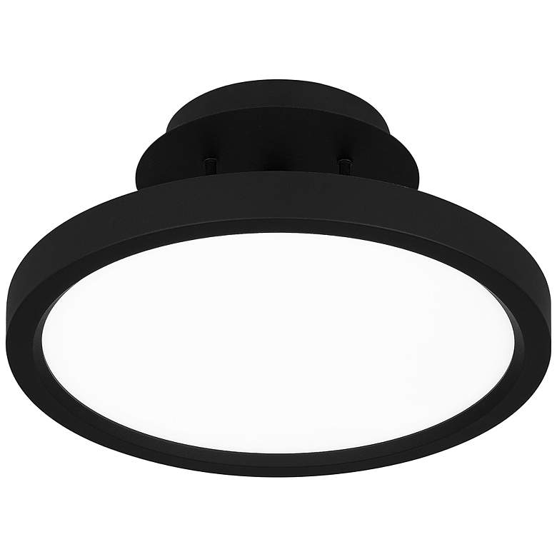 Image 5 Outskirts 11-Inch Integrated LED Earth Black Semi-Flush Mount Light more views