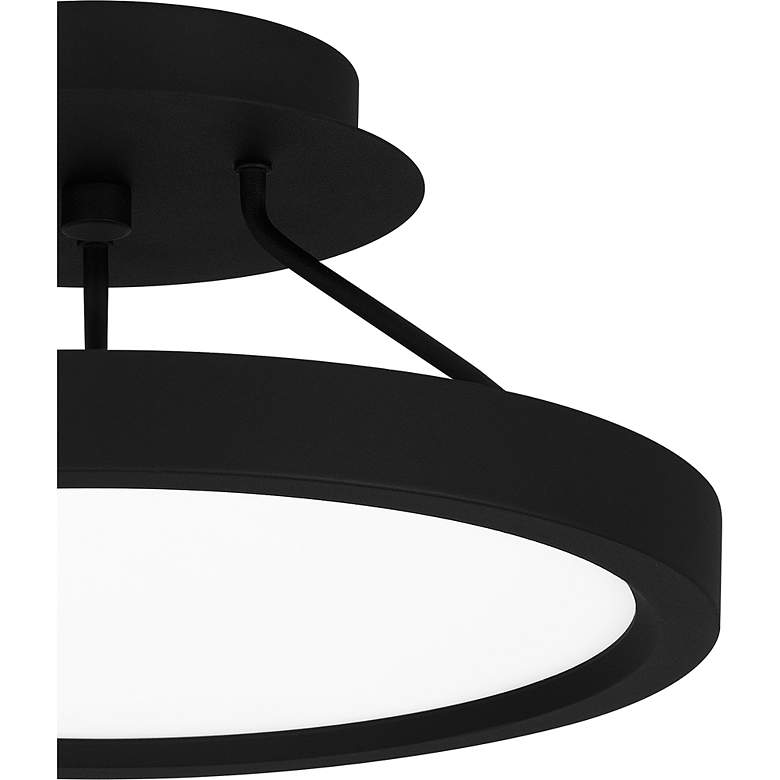 Image 6 Outskirts 11-Inch Integrated LED Earth Black Semi-Flush Mount Light more views