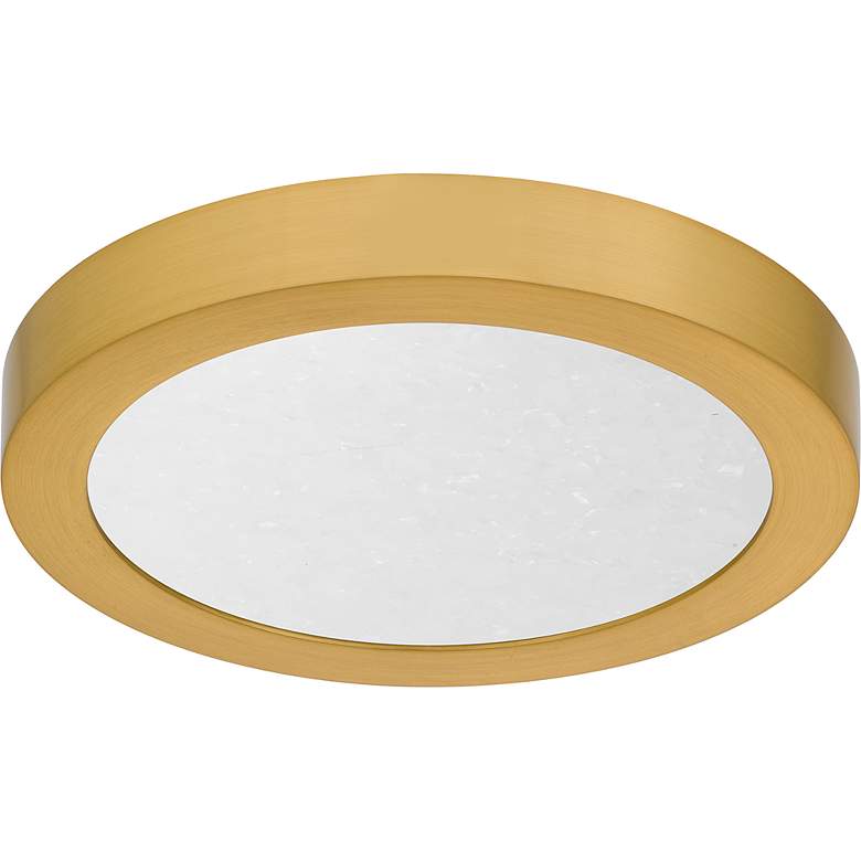 Image 2 Outskirts Integrated LED Brushed Gold Flush Mount with CCT Switch more views