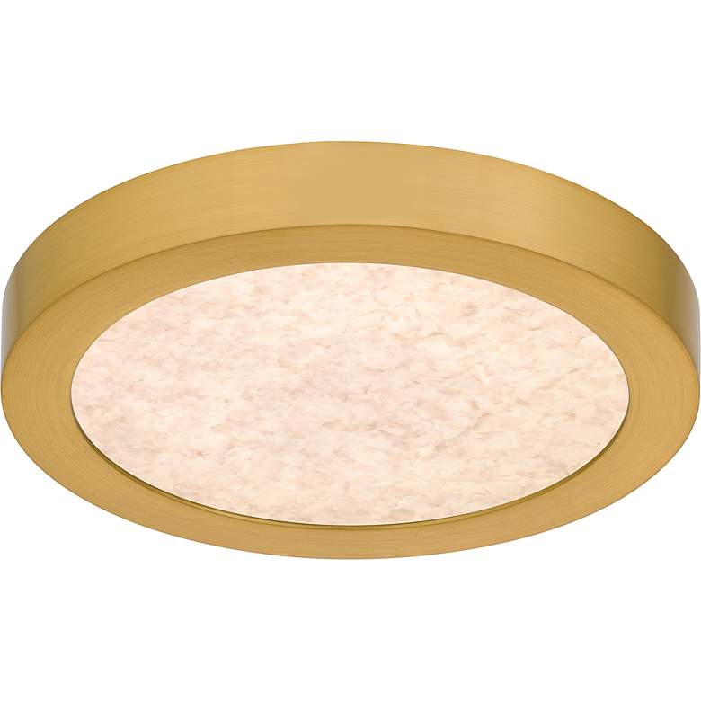 Image 3 Outskirts Integrated LED Brushed Gold Flush Mount with CCT Switch more views