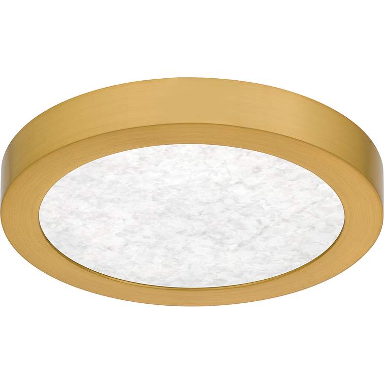 Image 4 Outskirts Integrated LED Brushed Gold Flush Mount with CCT Switch more views