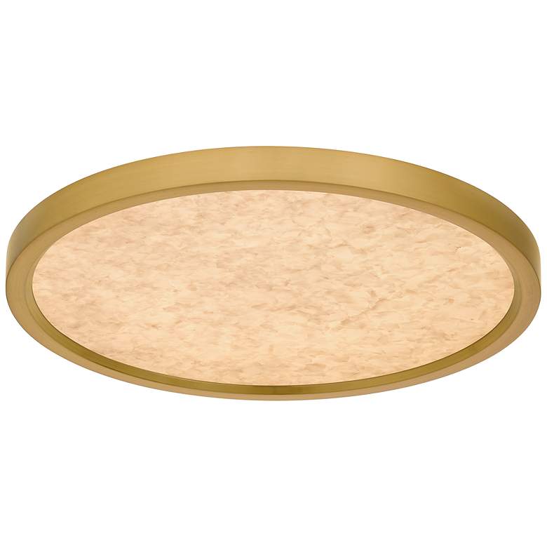 Image 1 Outskirts Integrated LED Brushed Gold Flush Mount with CCT Switch