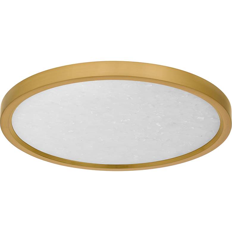 Image 2 Outskirts Integrated LED Brushed Gold Flush Mount with CCT Switch more views
