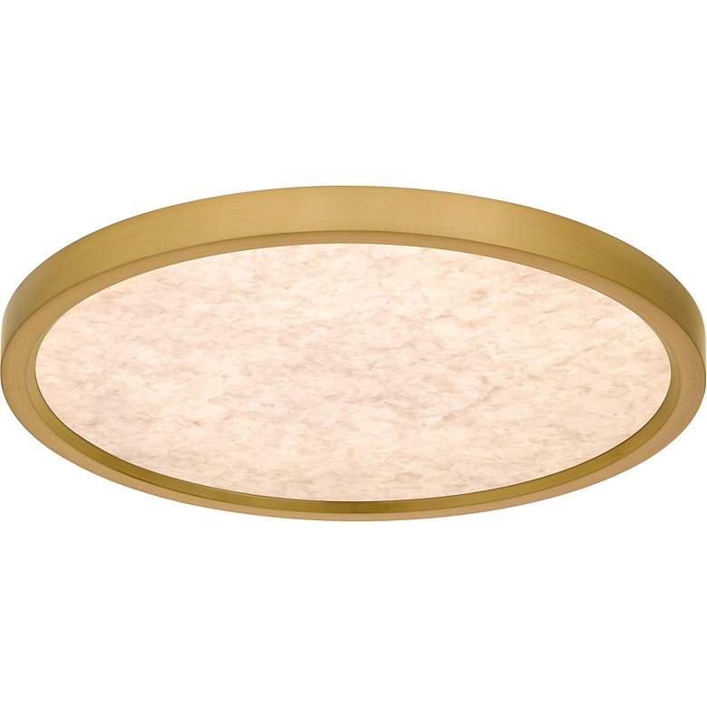 Image 3 Outskirts Integrated LED Brushed Gold Flush Mount with CCT Switch more views