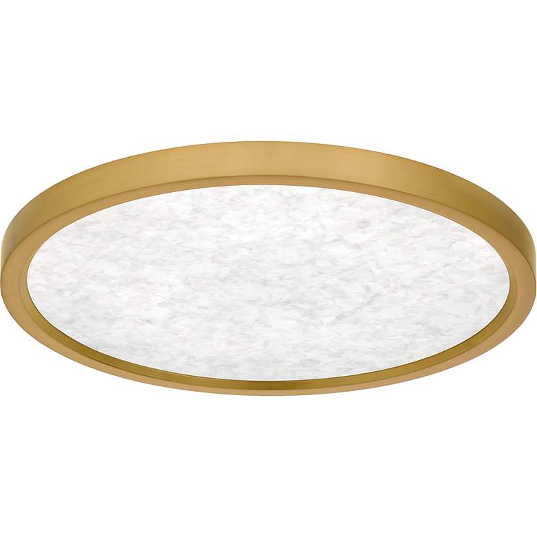 Image 4 Outskirts Integrated LED Brushed Gold Flush Mount with CCT Switch more views