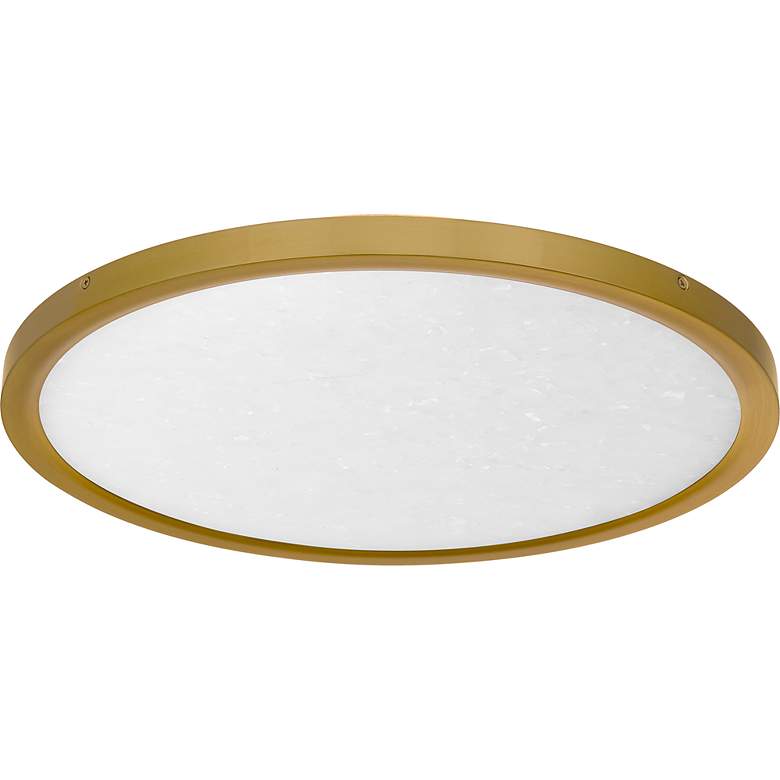 Image 2 Outskirts Integrated LED Brushed Gold Flush Mount with CCT Switch more views
