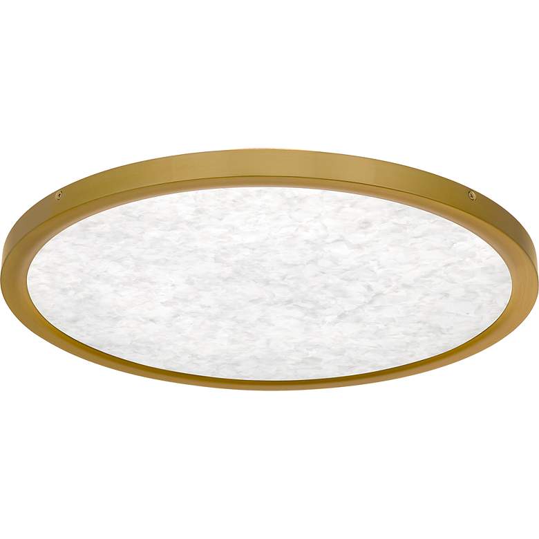 Image 4 Outskirts Integrated LED Brushed Gold Flush Mount with CCT Switch more views