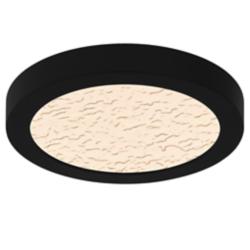 Outskirts Integrated LED Earth Black Flush Mount with CCT Switch