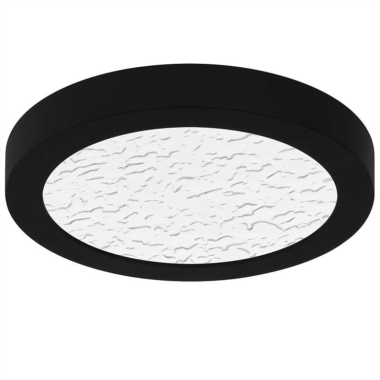 Image 4 Outskirts Integrated LED Earth Black Flush Mount with CCT Switch more views