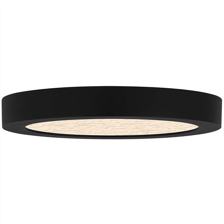 Image 5 Outskirts Integrated LED Earth Black Flush Mount with CCT Switch more views