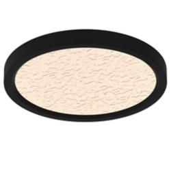 Outskirts Integrated LED Earth Black Flush Mount with CCT Switch