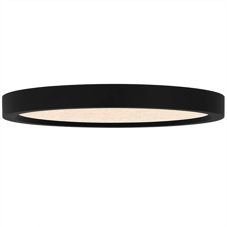 Image 5 Outskirts Integrated LED Earth Black Flush Mount with CCT Switch more views