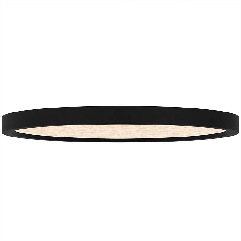 Image 5 Outskirts Integrated LED Earth Black Flush Mount with CCT Switch more views
