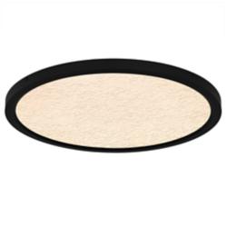 Outskirts Integrated LED Earth Black Flush Mount with CCT Switch