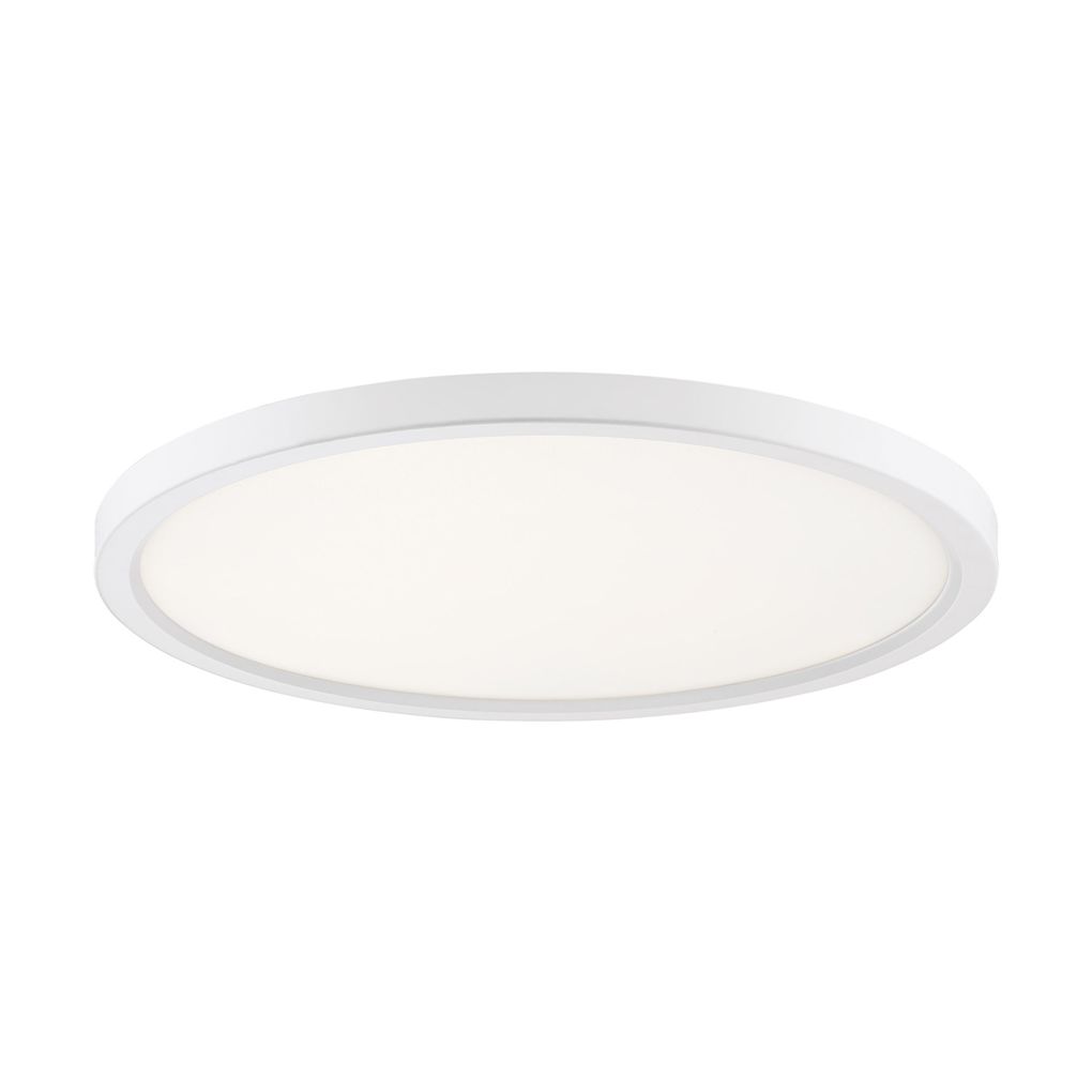 Image 2 Outskirts Integrated LED White Lustre Flush Mount Light more views