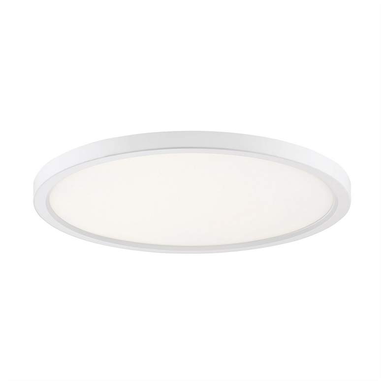 Image 2 Outskirts White Lustre LED Flush Mount more views