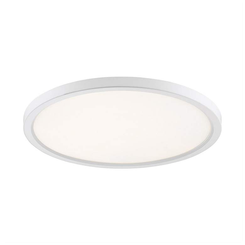 Image 3 Outskirts White Lustre LED Flush Mount more views