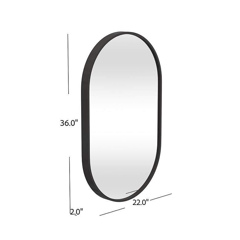 Image 7 Oval 36 inchH Modern Styled Wall Mirror more views