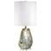 Oval Gold Acid Etched Glass Table Lamp