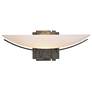 Oval Impressions 5.6" High Oil Rubbed Bronze Sconce With Opal Glass Sh