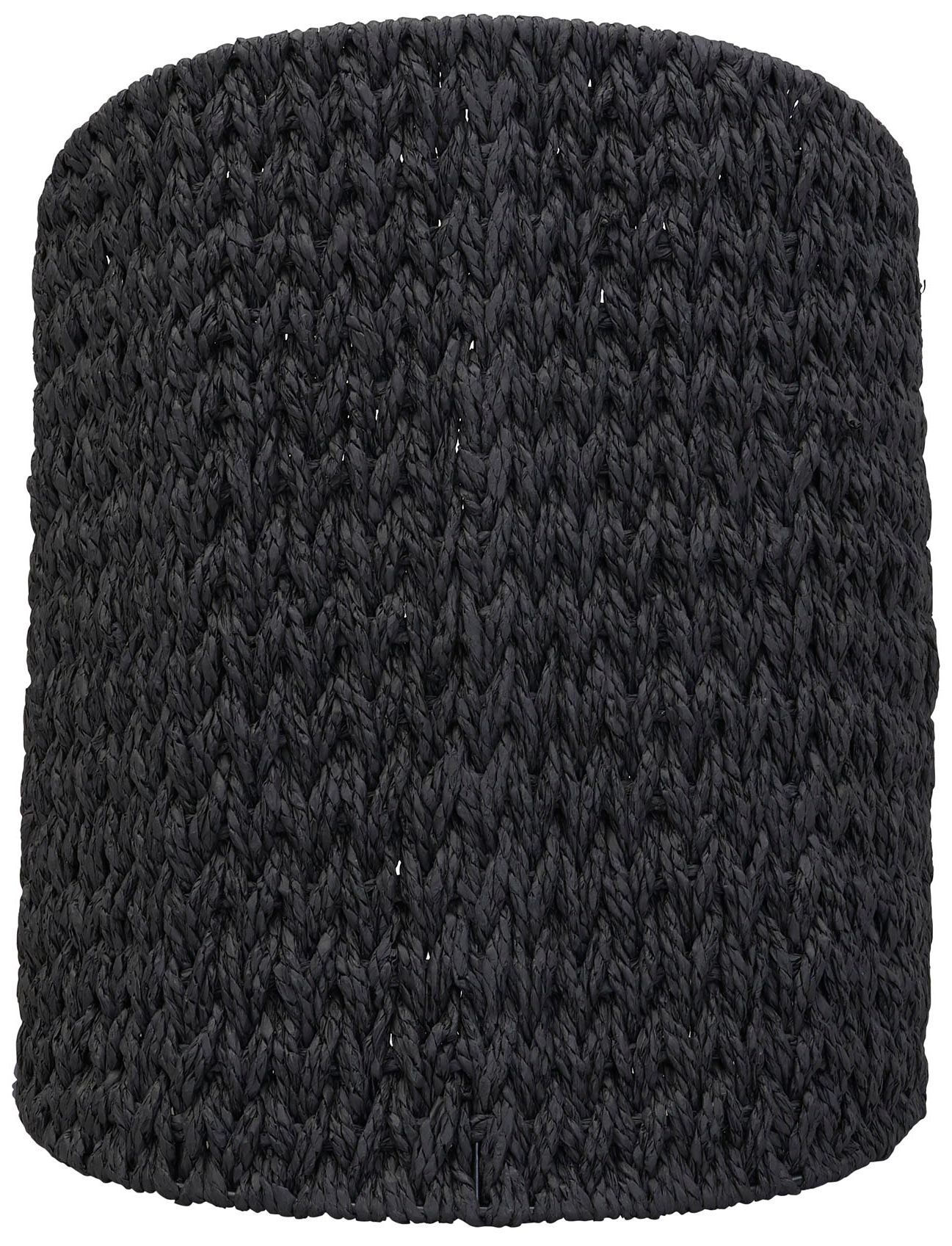 Image 4 Oval Magazine Rack, Black Paper Rope more views