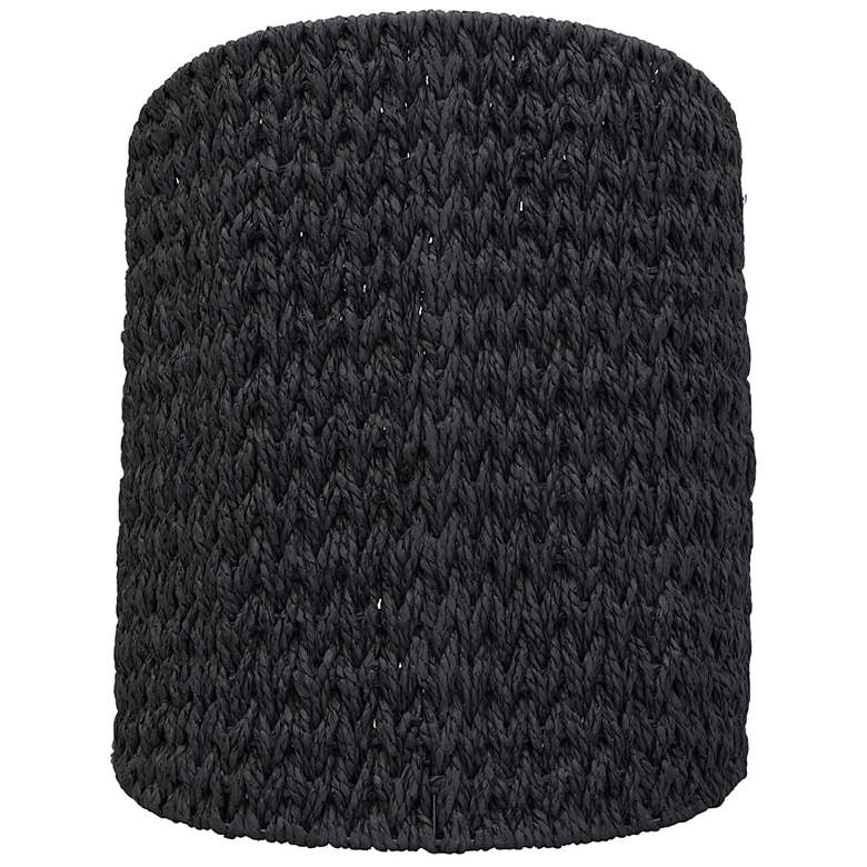 Image 4 Oval Magazine Rack, Black Paper Rope more views