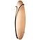 Oval Reed Left Stone Glass 20" High Wall Sconce