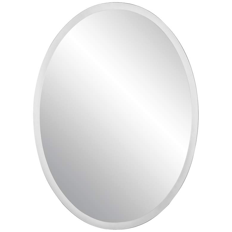 Image 2 Oval Regency 24 inch x 36 inch Beveled Wall Mirror