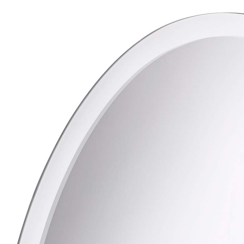 Image 3 Oval Regency 24" x 36" Beveled Wall Mirror more views