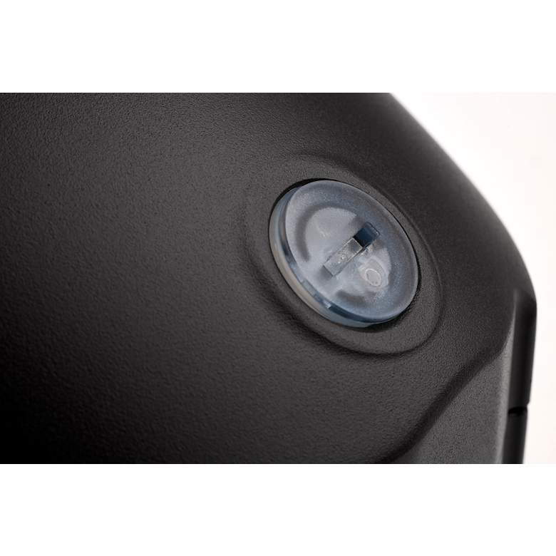 Image 6 Oval Small Emergency Wall Pack LED CCT Selectable Photocell Black Finish more views