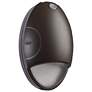2_Oval Small Emergency Wall Pack LED CCT Selectable Photocell Bronze more views