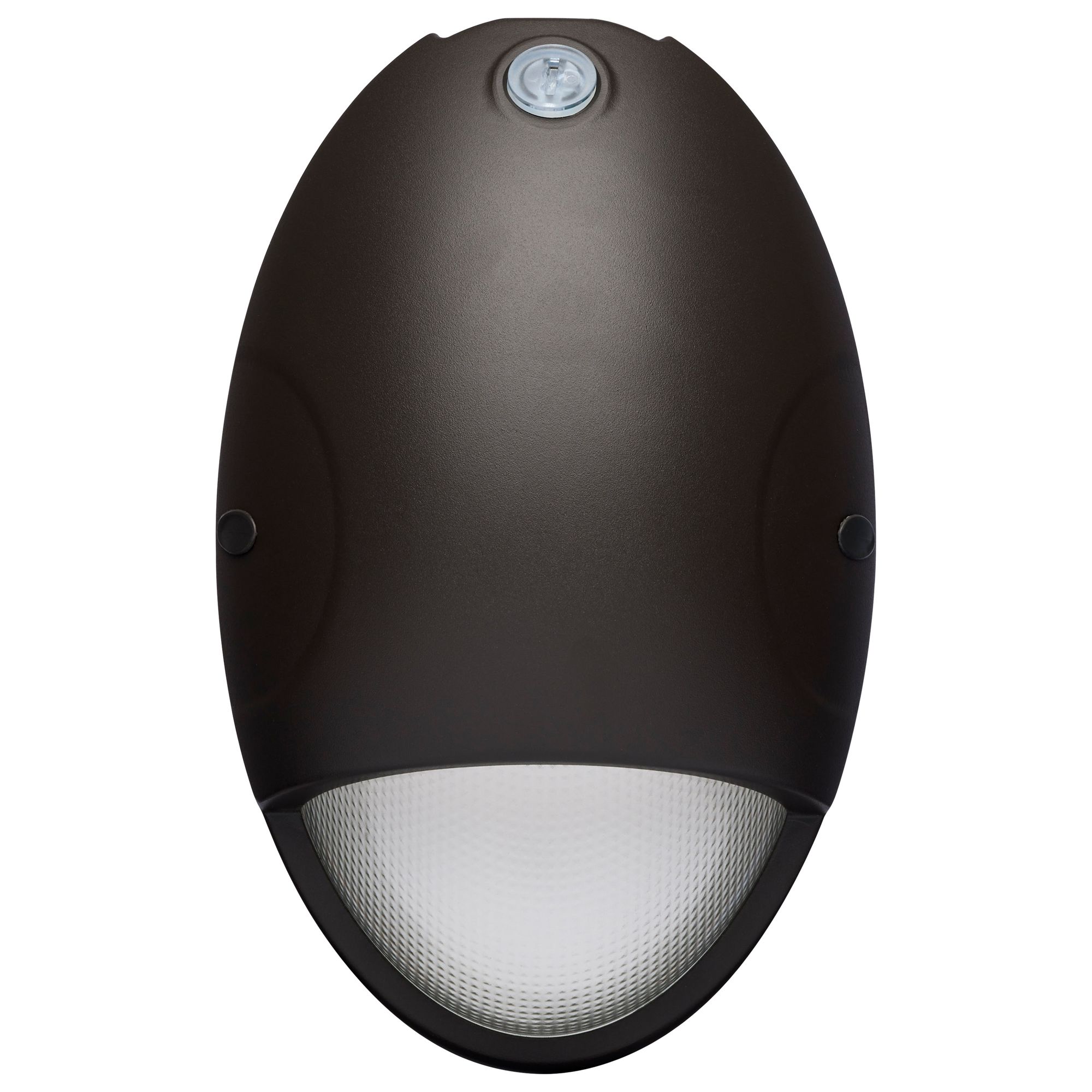 Image 3 Oval Small Emergency Wall Pack LED CCT Selectable Photocell Bronze more views