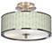 Oval Tempo Giclee Glow 14" Wide Ceiling Light