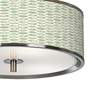 Oval Tempo Giclee Glow 14" Wide Ceiling Light
