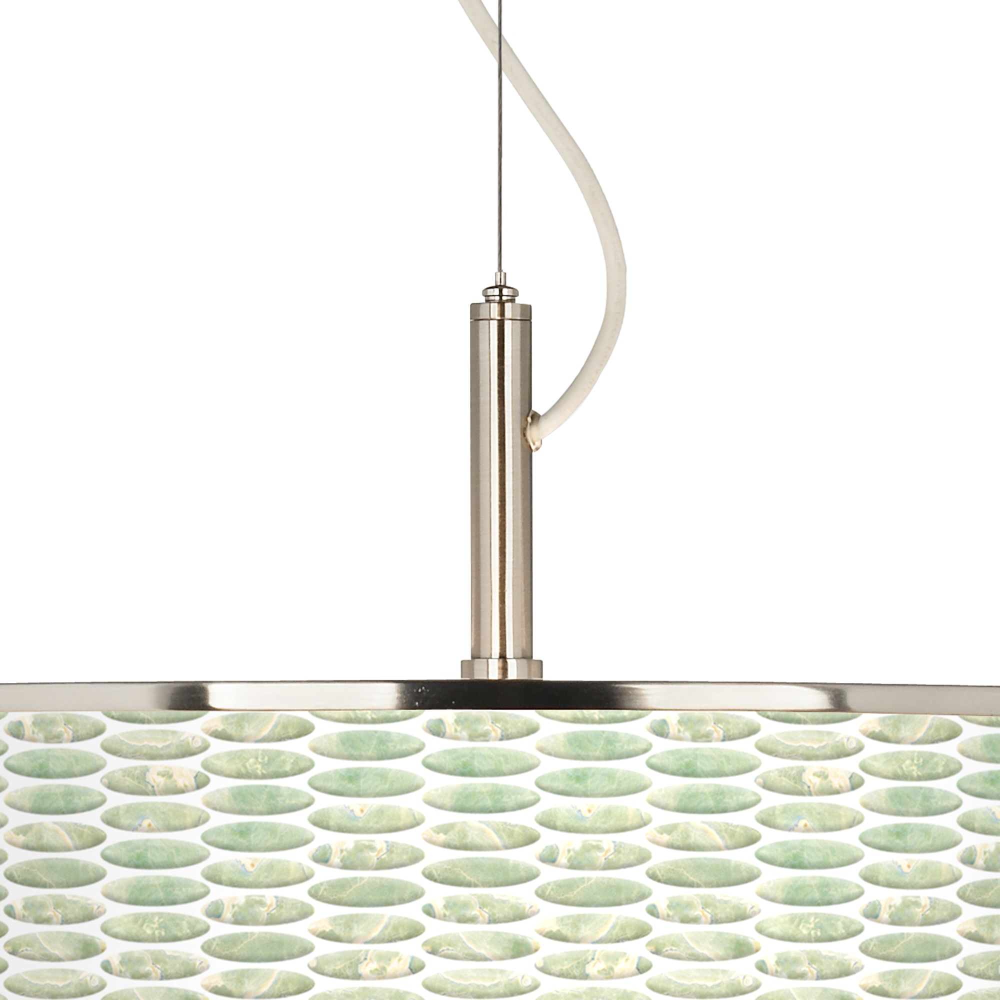 Thumbnail2 of Oval Tempo Giclee Glow 20" Wide Pendant Light more views