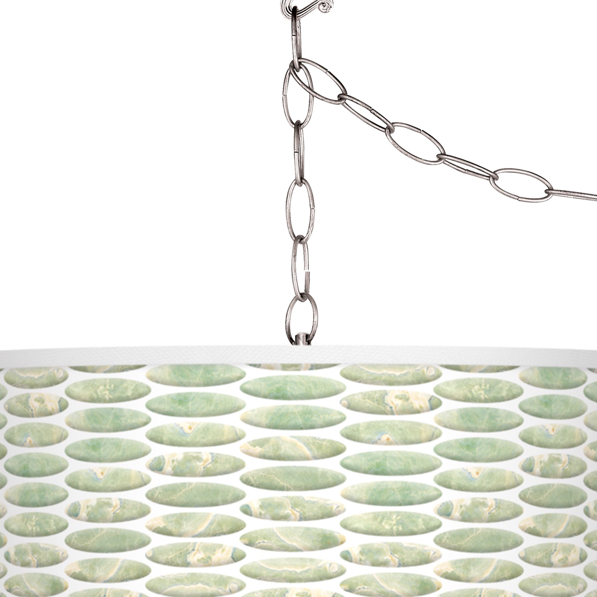 Image 2 Oval Tempo Giclee Glow Plug-In Swag Pendant more views