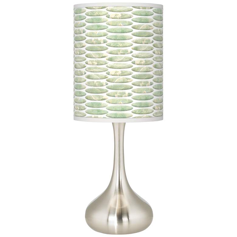 Image 1 Oval Tempo Giclee Modern Droplet Table Lamp