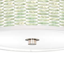 Image3 of Oval Tempo Giclee Nickel 10 1/4" Wide Ceiling Light more views