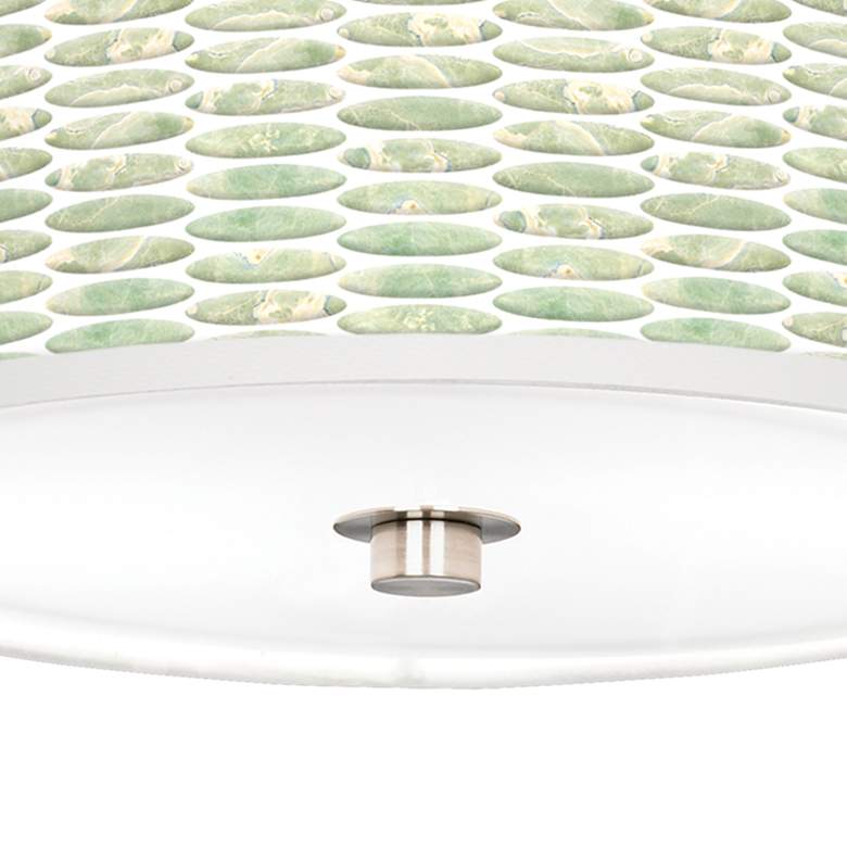Image 3 Oval Tempo Giclee Nickel 10 1/4 inch Wide Ceiling Light more views