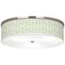 Oval Tempo Giclee Nickel 20 1/4" Wide Ceiling Light