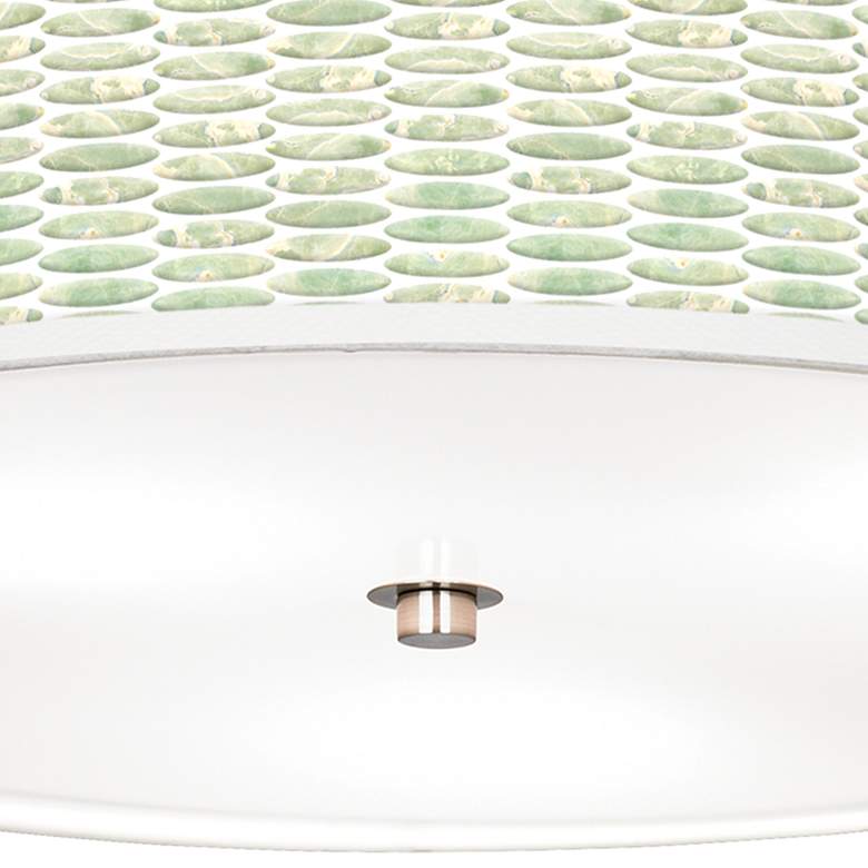 Image 3 Oval Tempo Giclee Nickel 20 1/4 inch Wide Ceiling Light more views