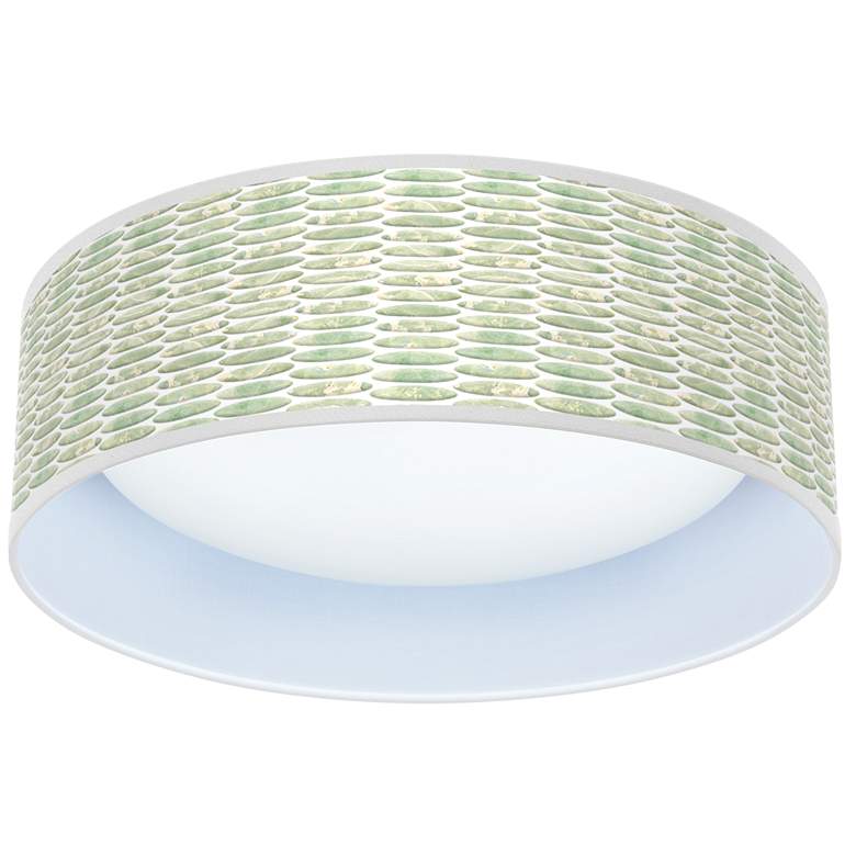 Image 1 Oval Tempo Pattern 16 inch Wide LED Modern Round Ceiling Light