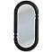 Oval Wood-Framed Wall Mirror